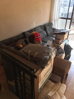 お引越しの不用品回収 回収前