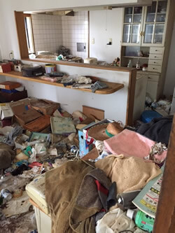 ゴミ屋敷の不用品回収 回収前